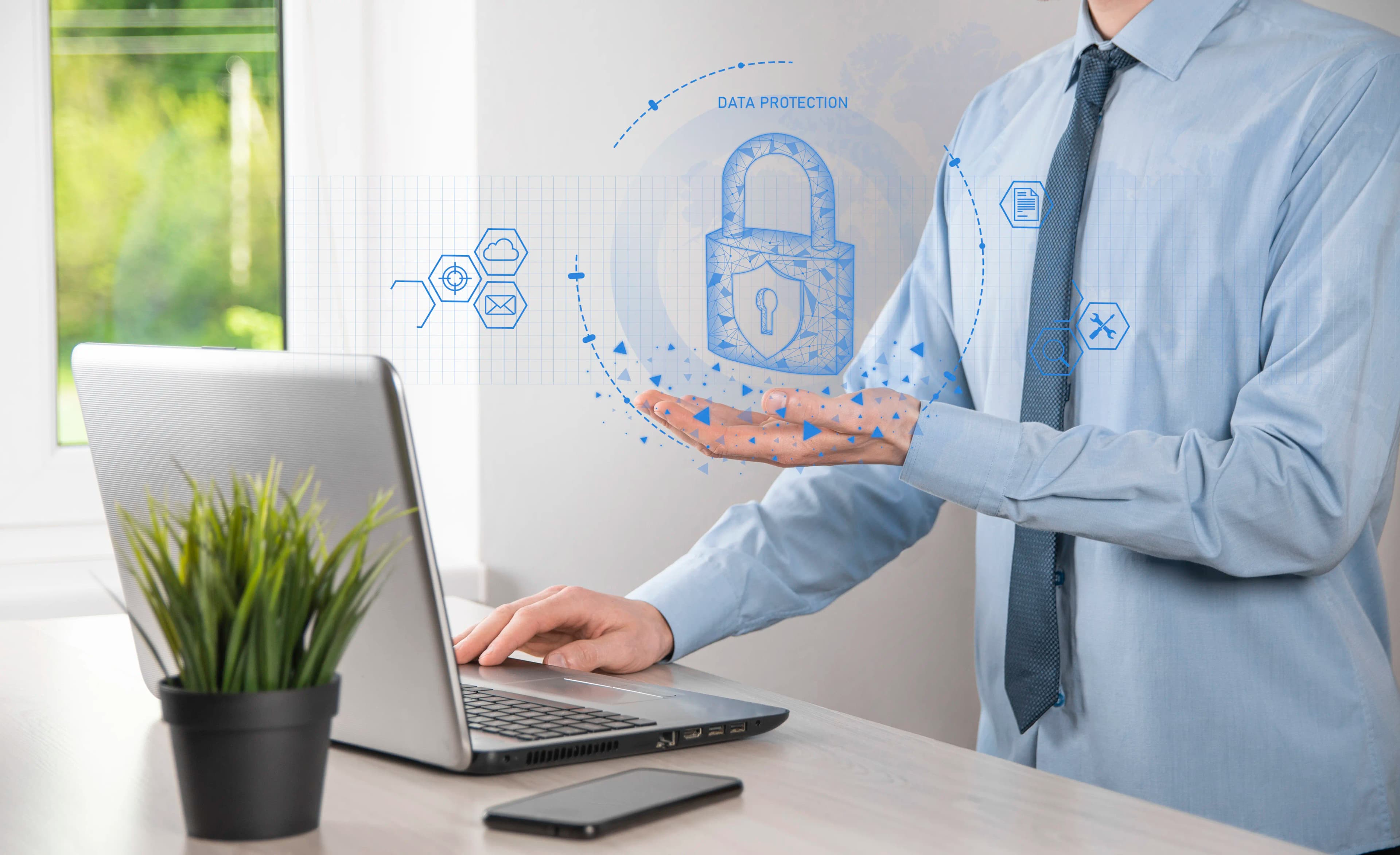 Illustration representing security and privacy